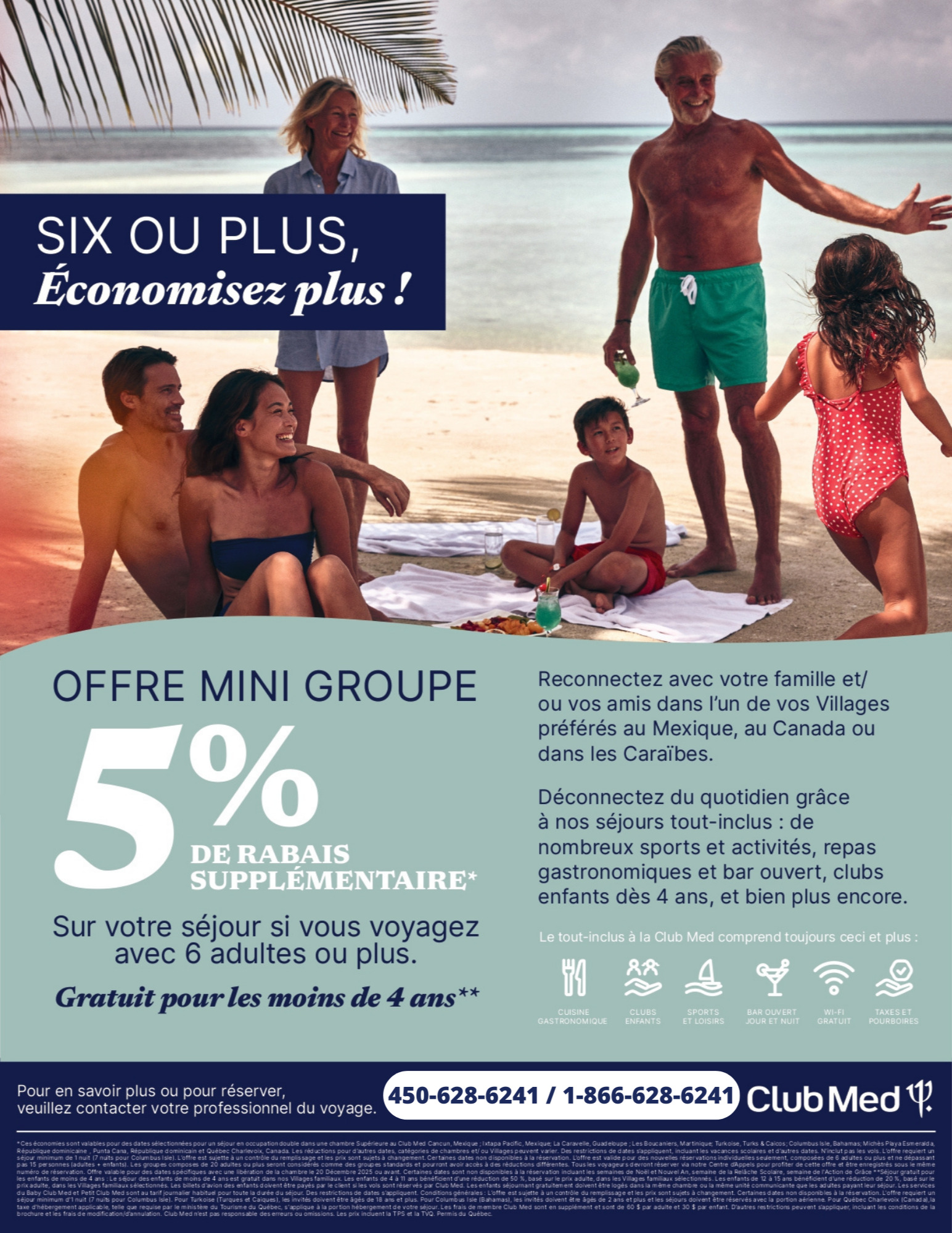 Promotions Club Med Offre Mini Groupe avec Voyages Aqua Terra Donnacona